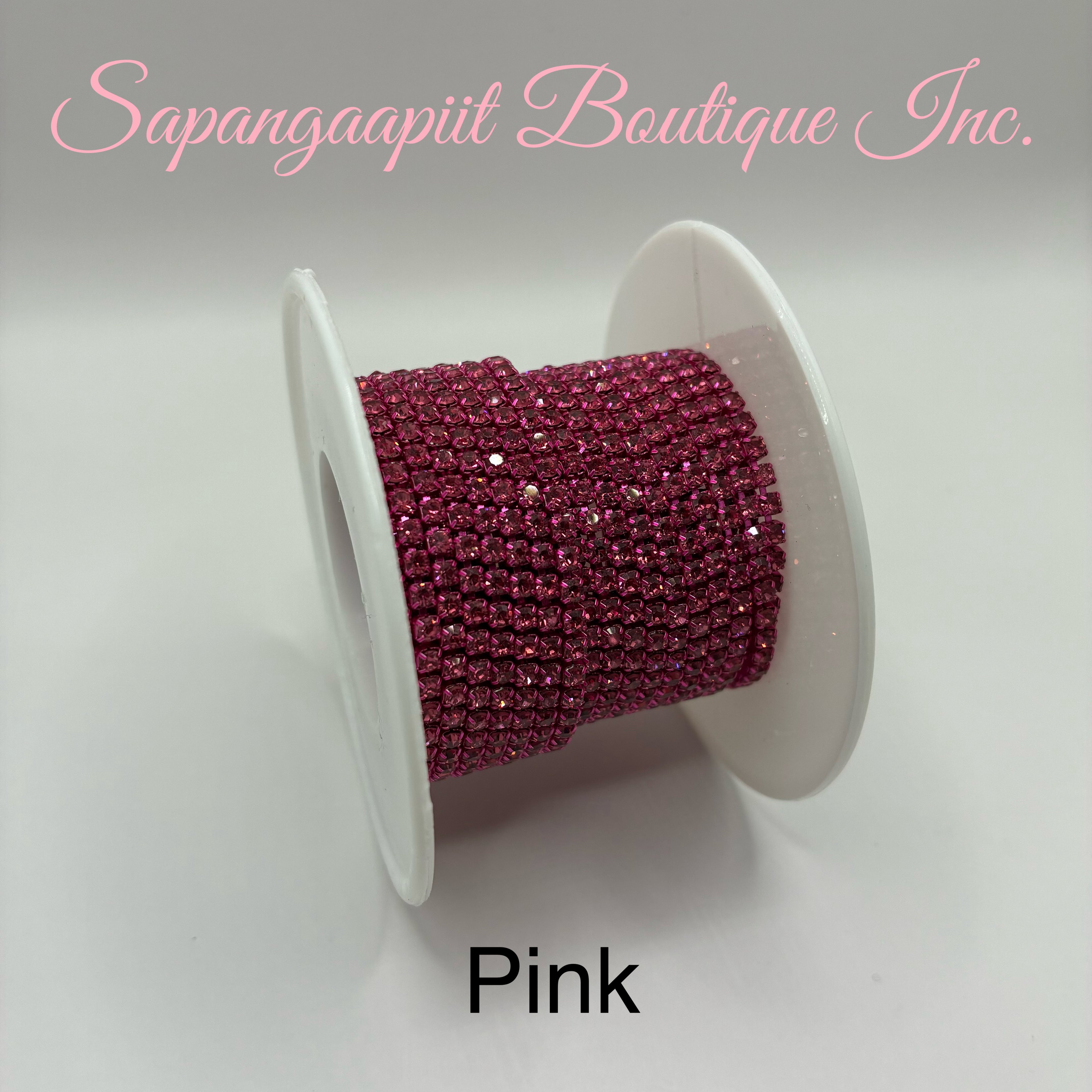 Rhinestone on Coloured Chain