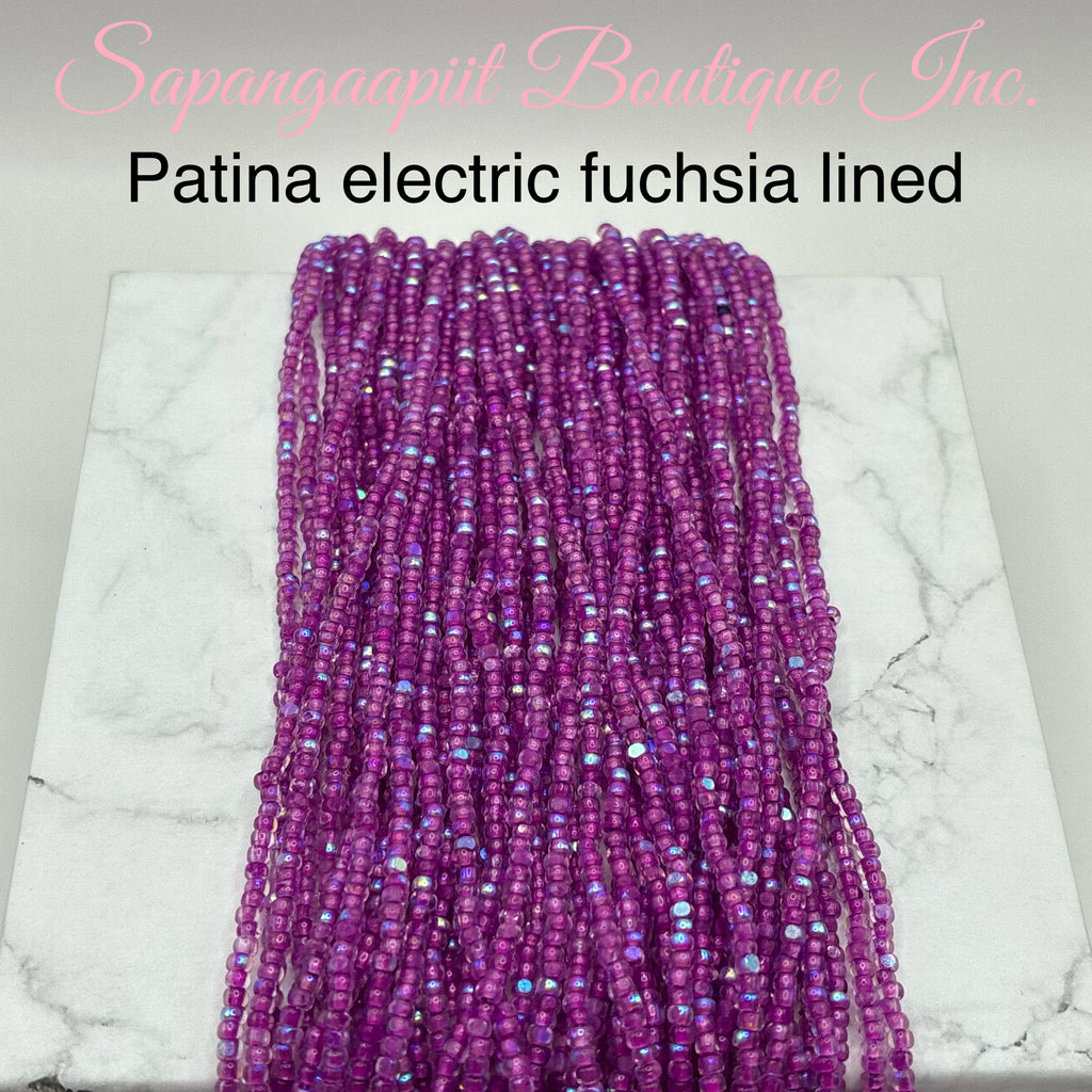 Charlotte cut hanks 11/0 Patina Aurora Boreale