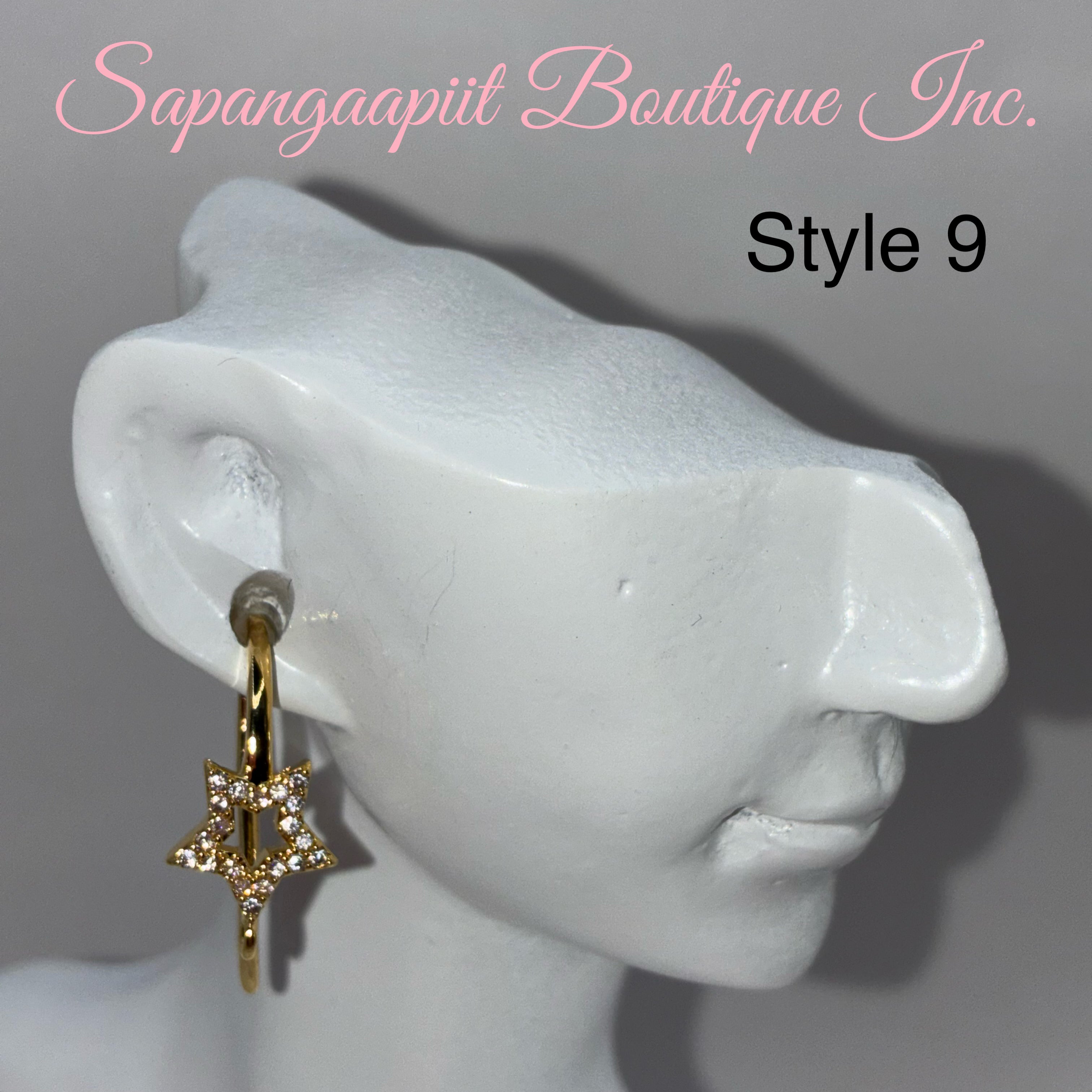 18k gold filled zirconia earring hooks