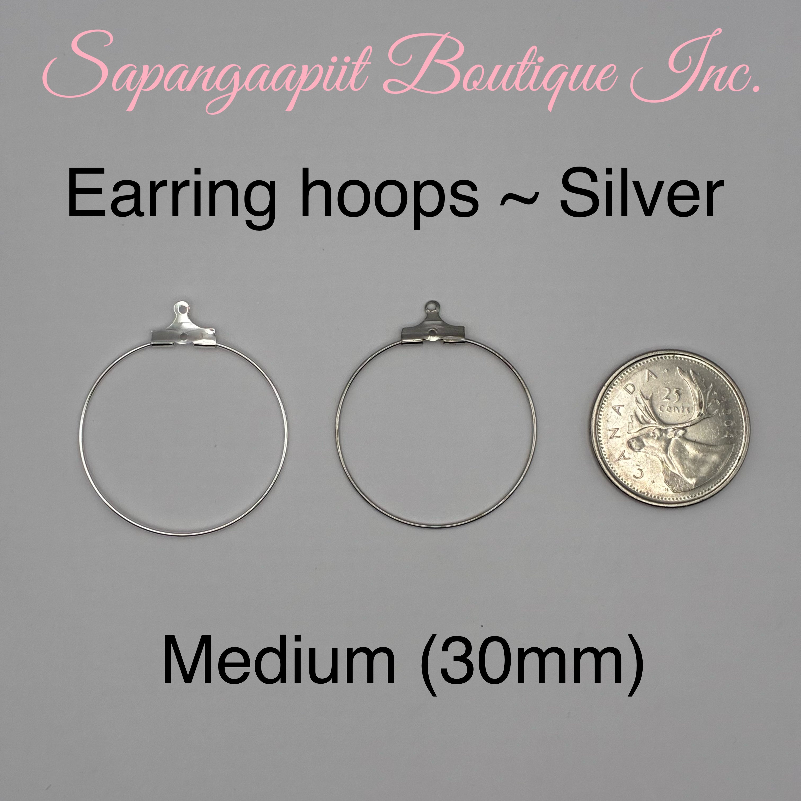 Earring wire hoops