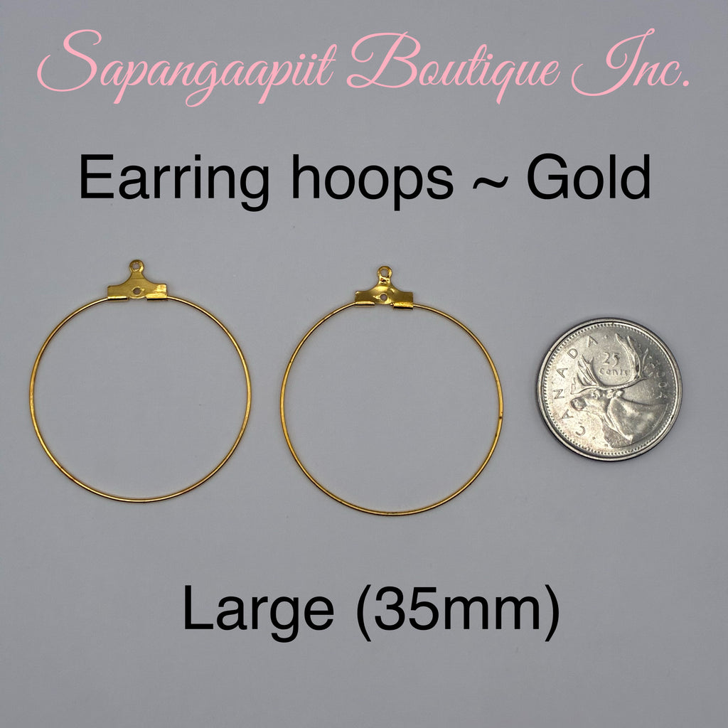 Earring wire hoops