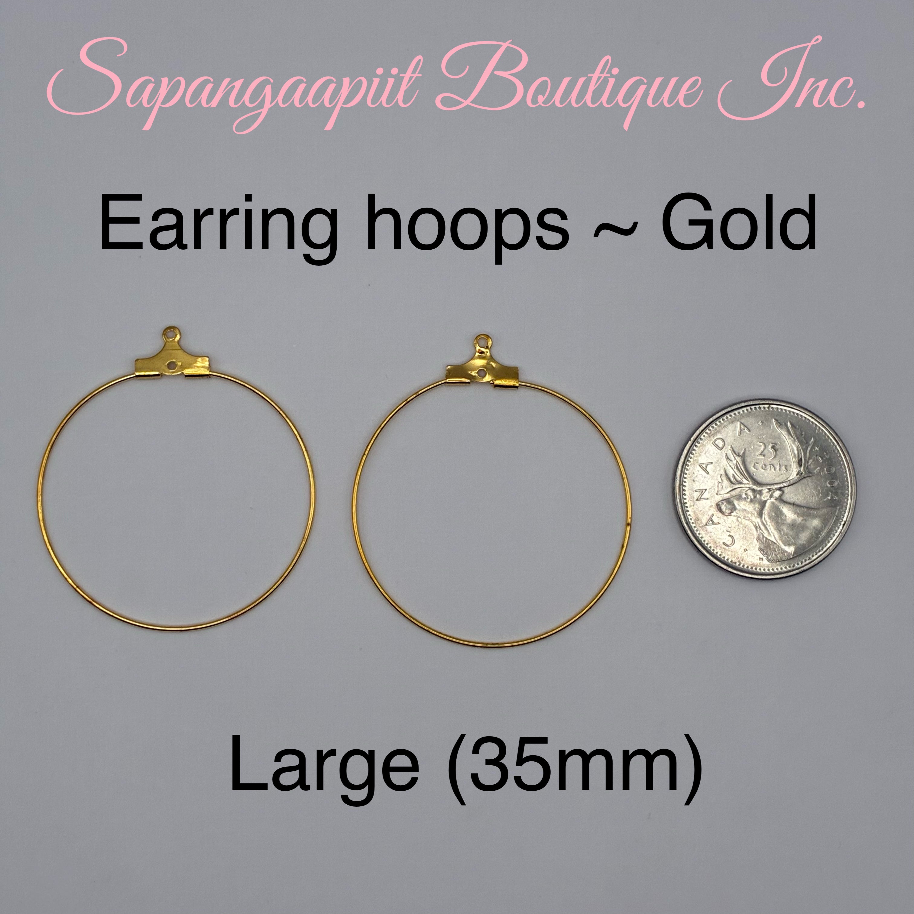 Earring wire hoops