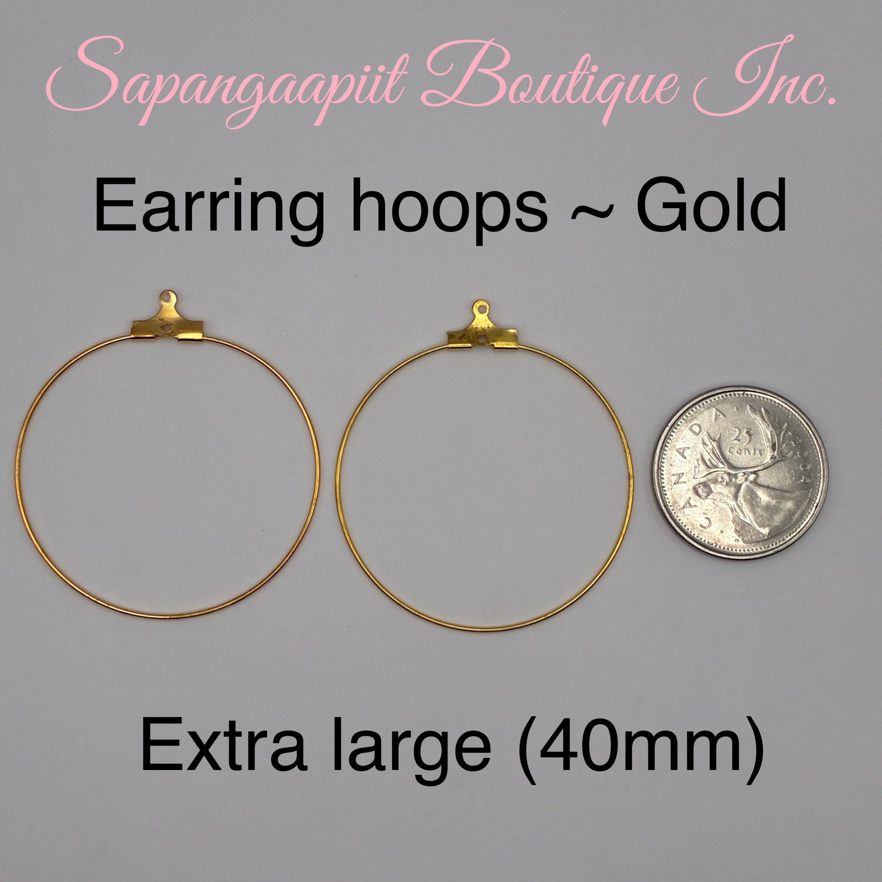 Earring wire hoops