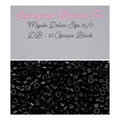 DB-10 Noir opaque - Perles Miyuki Delica - Taille 11/0