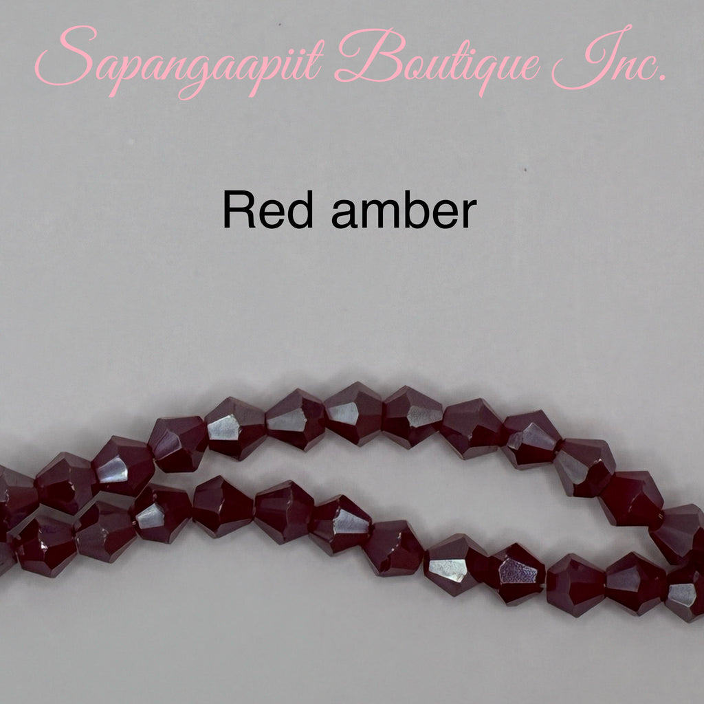Bicone (Amber) 4mm
