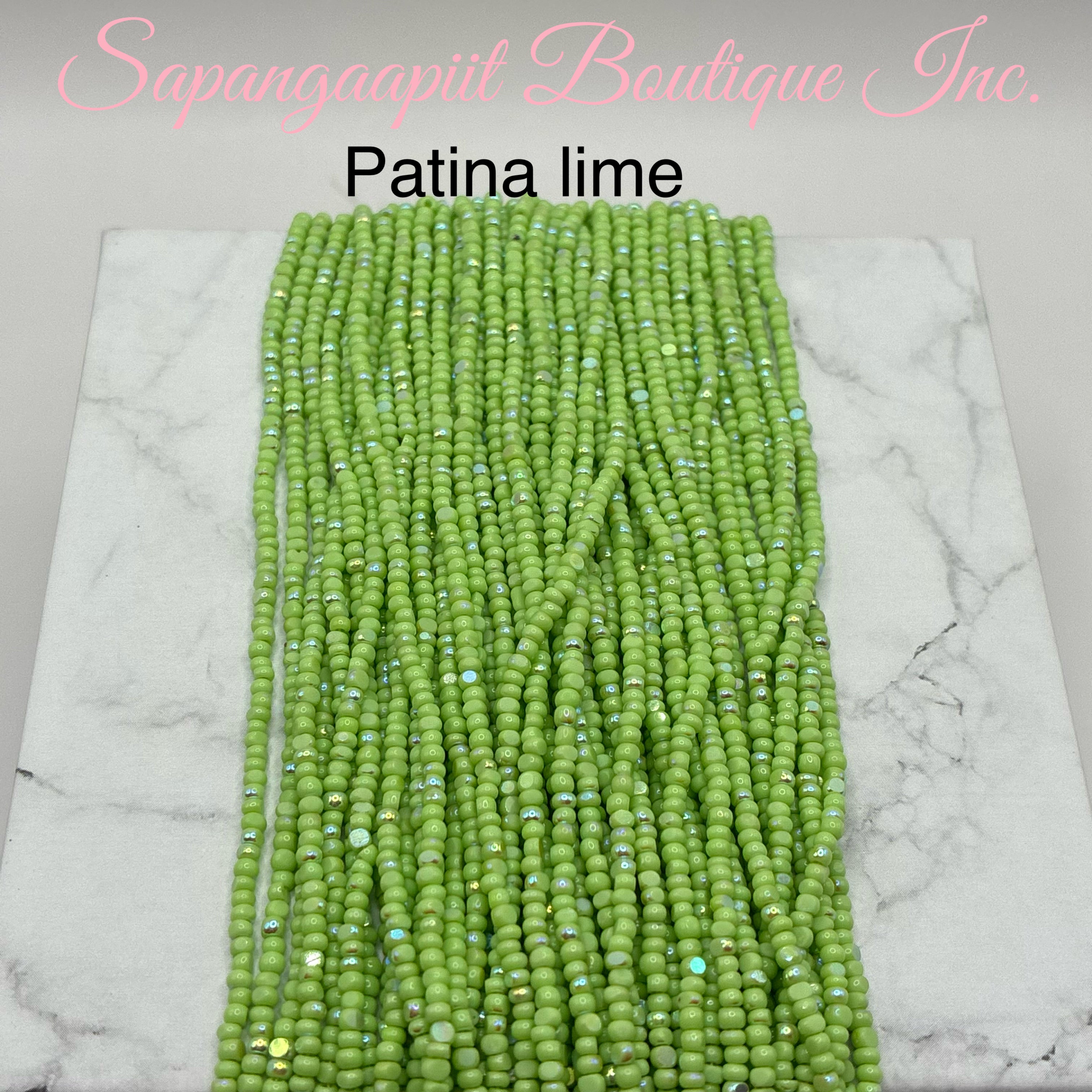 Charlotte cut hanks 11/0 Patina Aurora Boreale