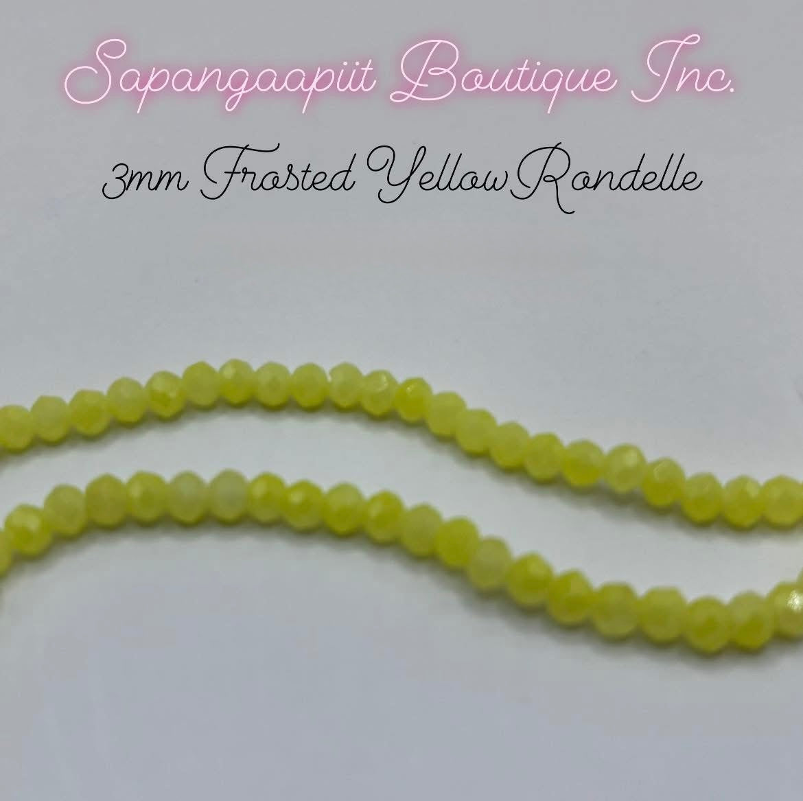 Rondelle (Frosted) 3mm