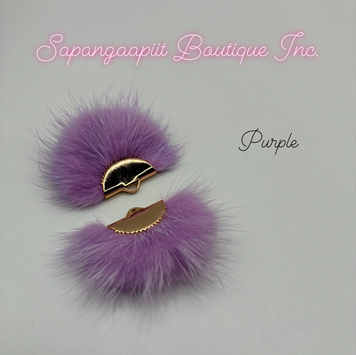 Mink Fur - Gold Tassel