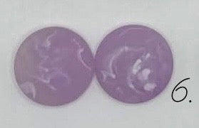 18mm Matte Marble Circle