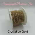 Rhinestones or Pearl on Gold Chain