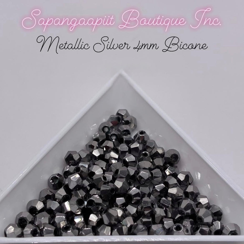 Bicone (Metallic) 4mm
