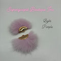 Light Purple Mink Fur - Gold Tassel