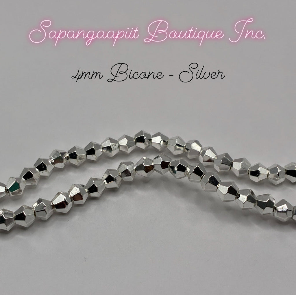 Bicone (Metallic) 4mm