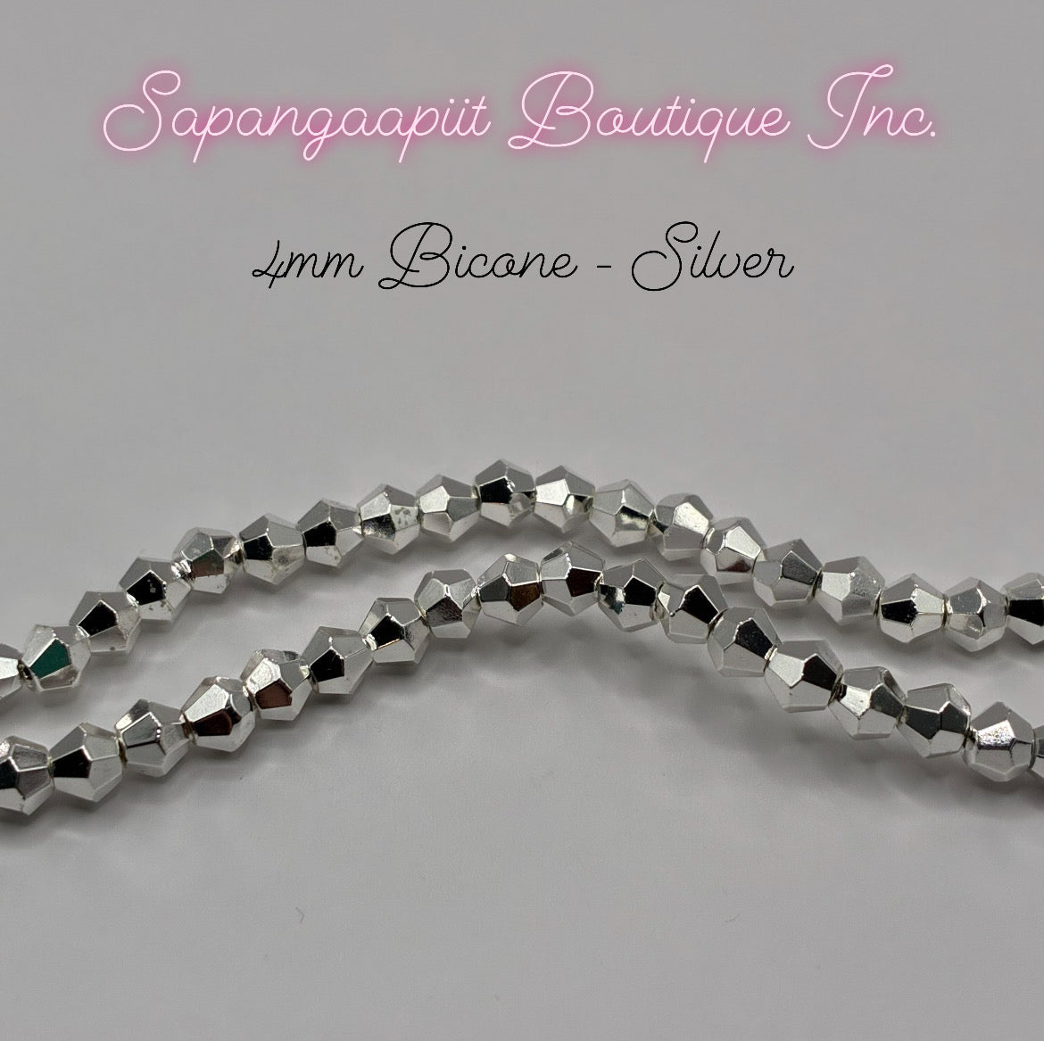 Bicone (Metallic) 4mm