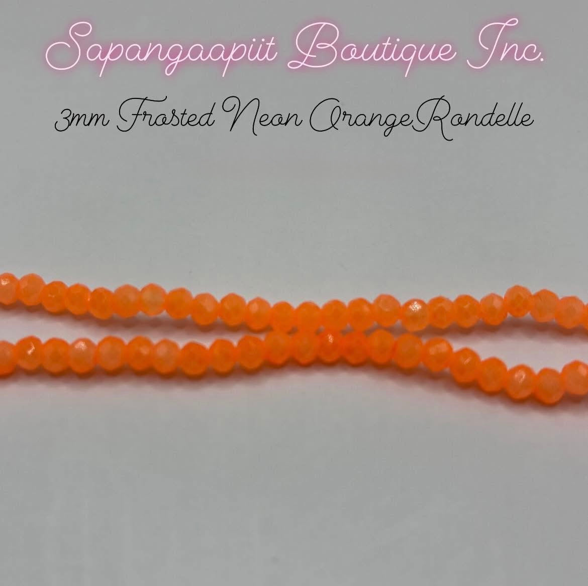 Rondelle (Frosted) 3mm