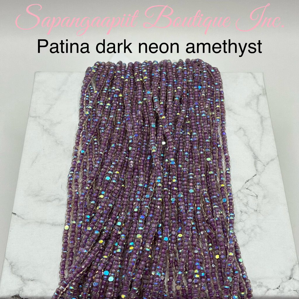 Charlotte cut hanks 11/0 Patina Aurora Boreale