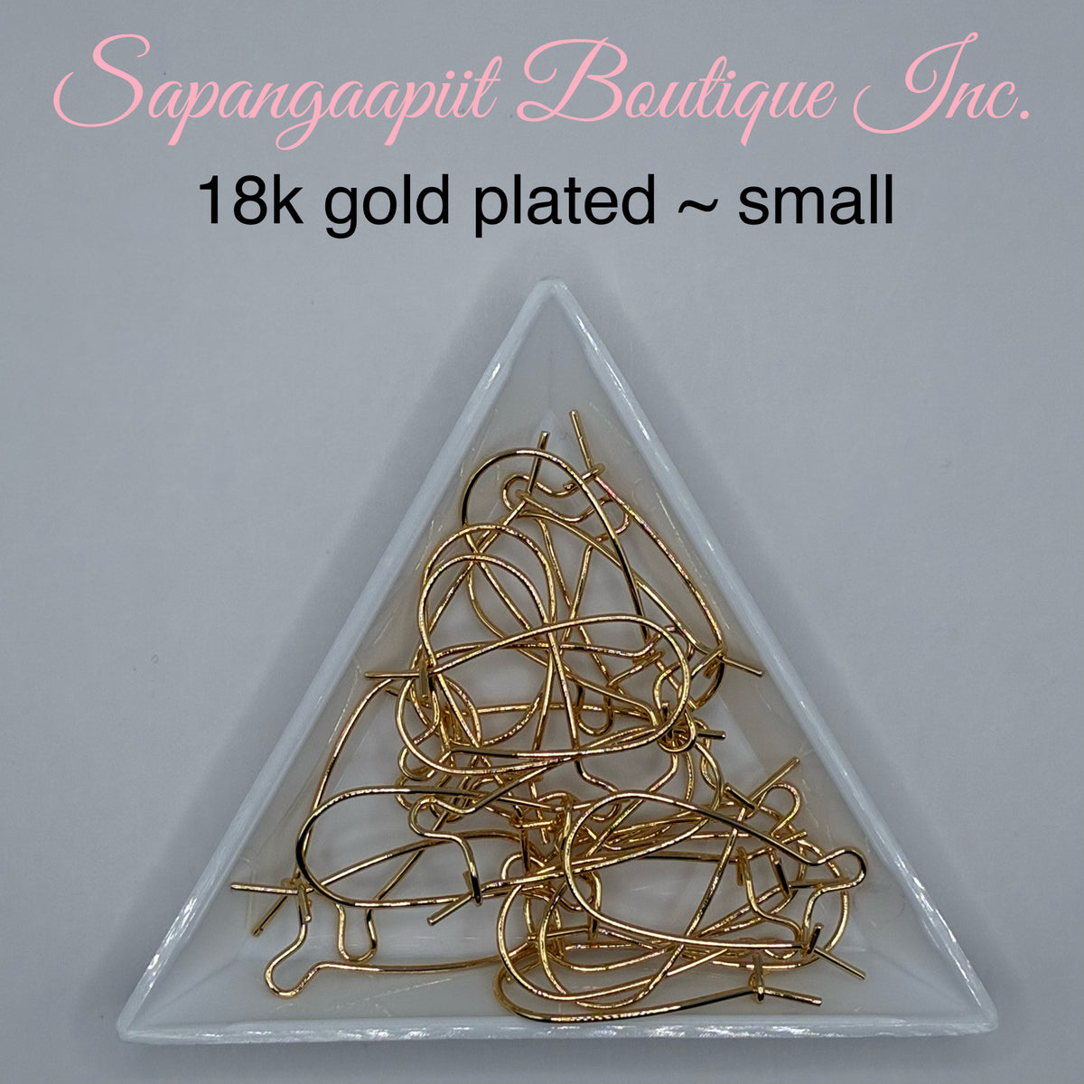 Kidney wire hooks - 18k Gold plated/ Rhodium nickel free (20 pcs)