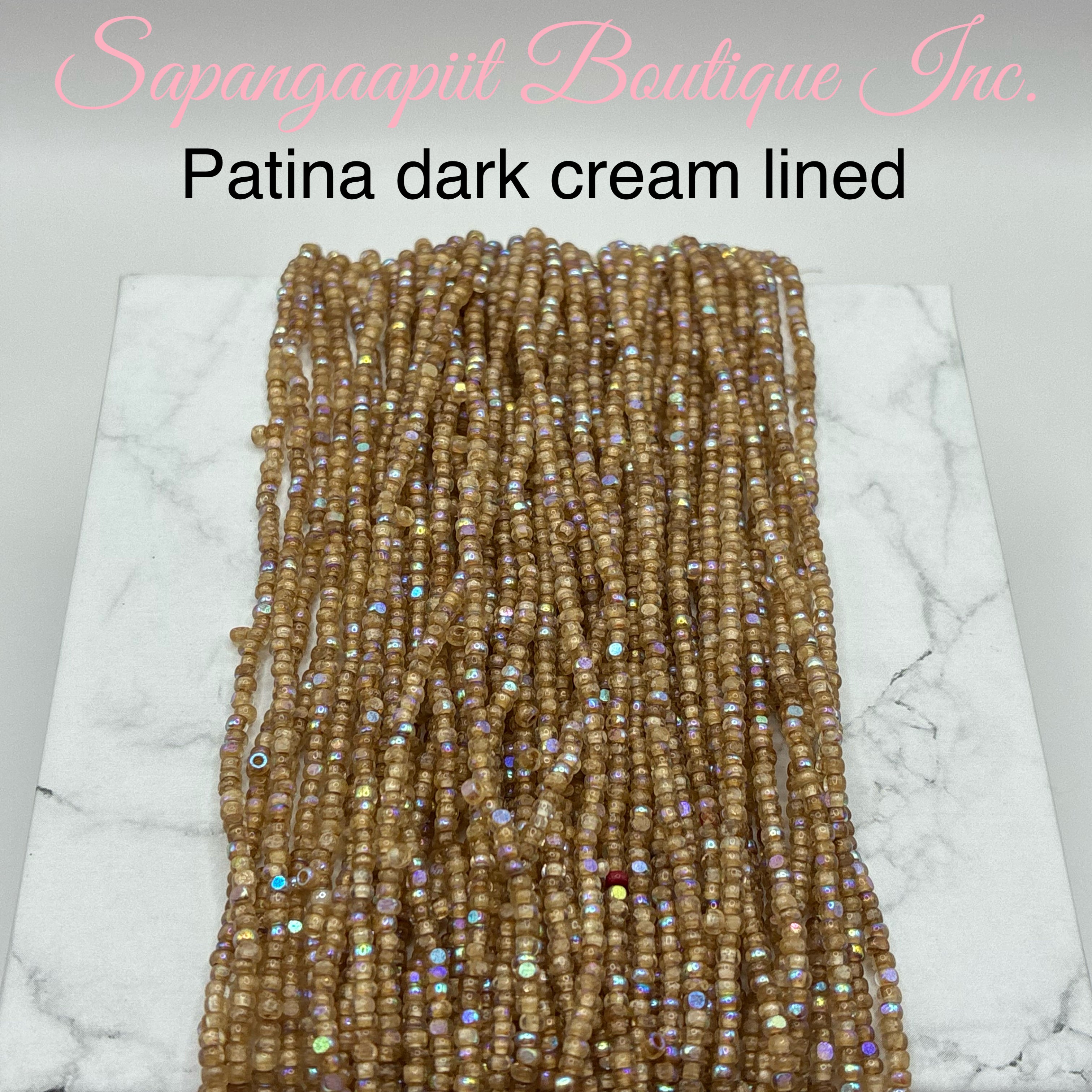 Charlotte cut hanks 11/0 Patina Aurora Boreale