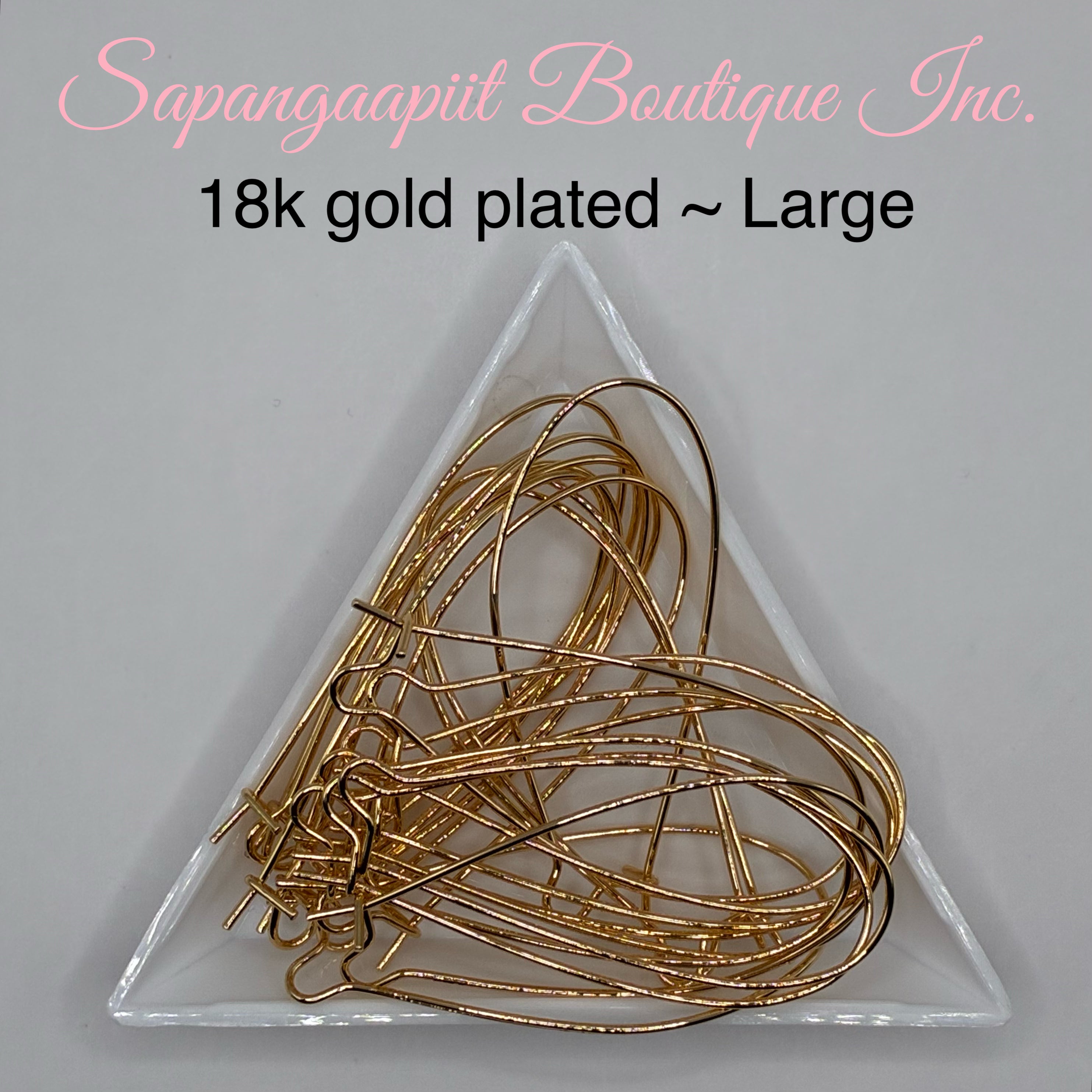 Kidney wire hooks - 18k Gold plated/ Rhodium nickel free (20 pcs)