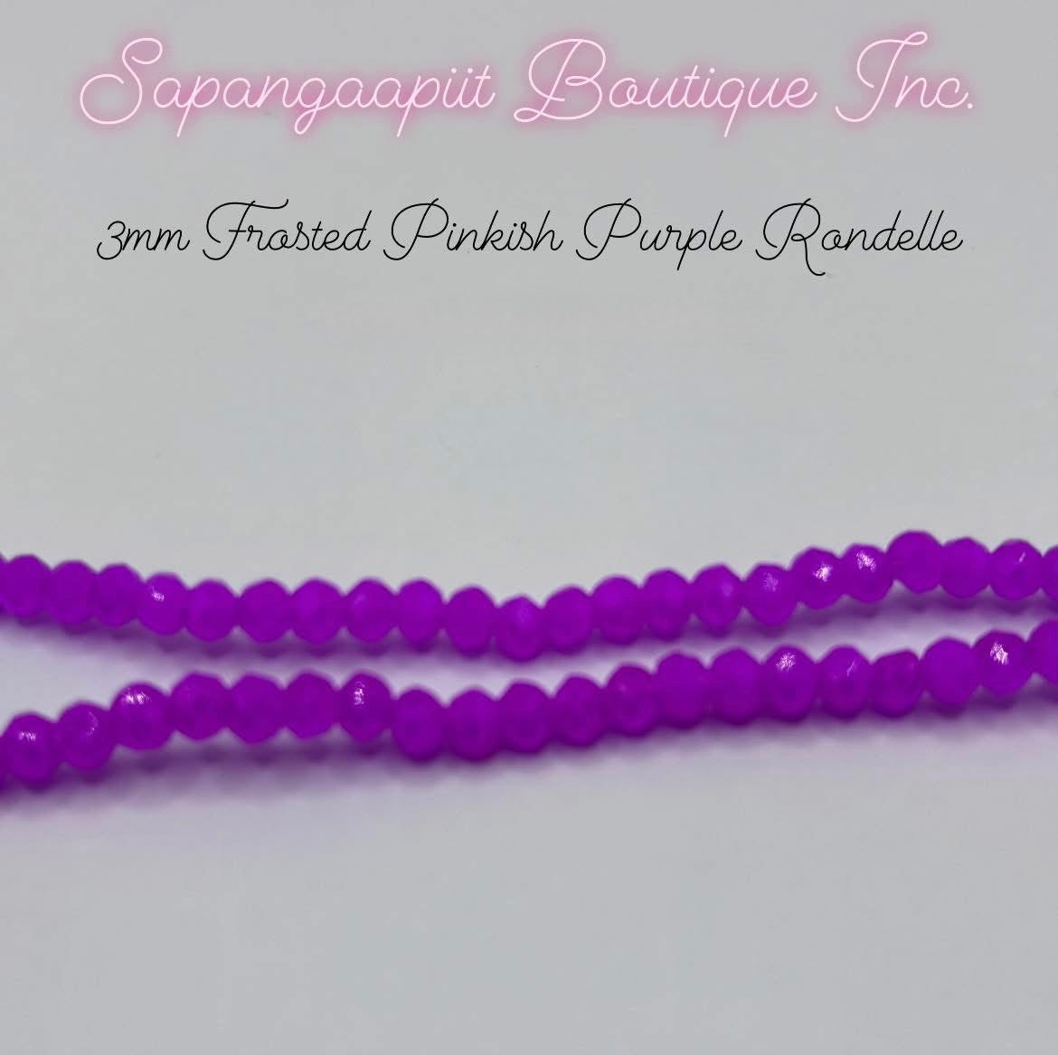 Rondelle (Frosted) 3mm