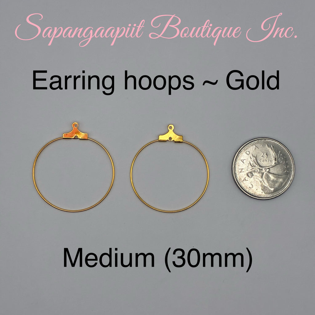 Earring wire hoops