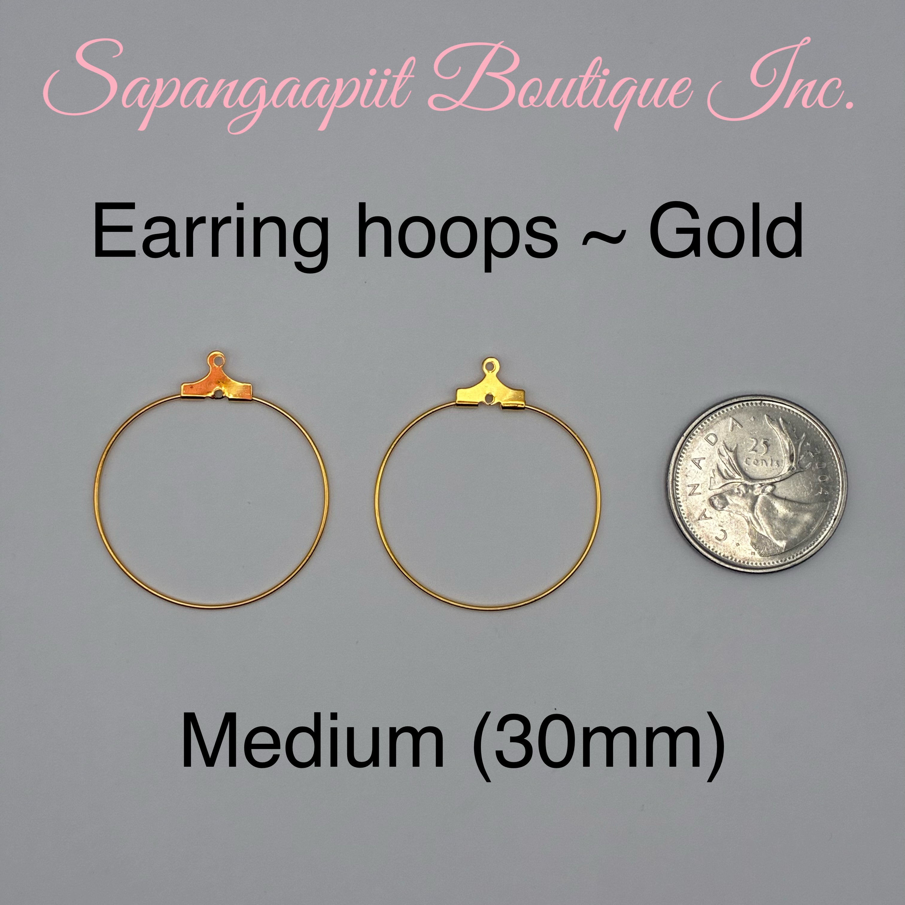 Earring wire hoops