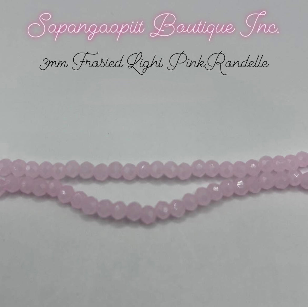 Rondelle (Frosted) 3mm