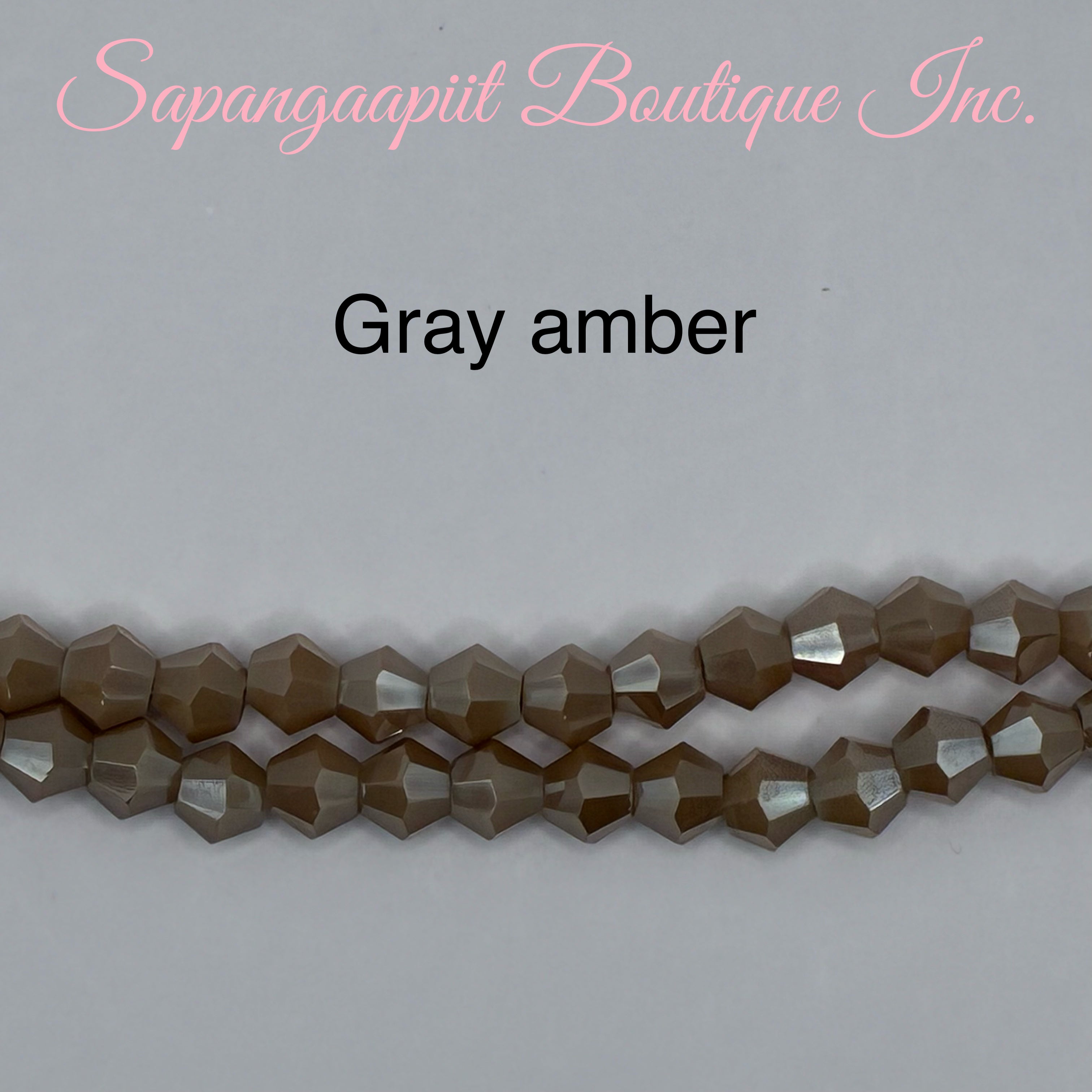 Bicone (Amber) 4mm