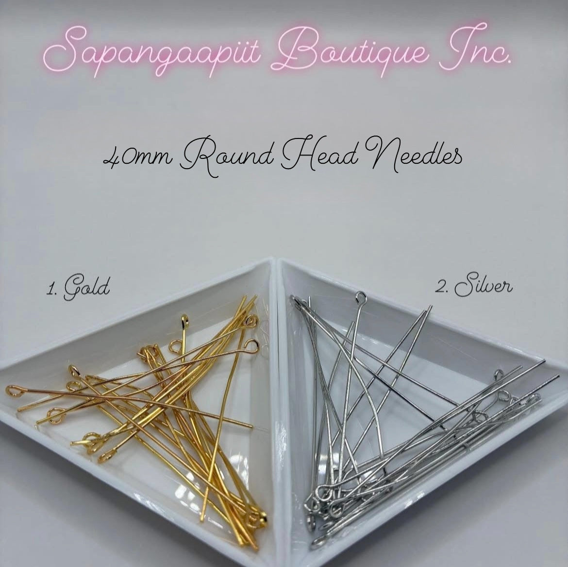 Round head needles 40mm