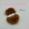 Brown Mink Fur - Gold Tassel