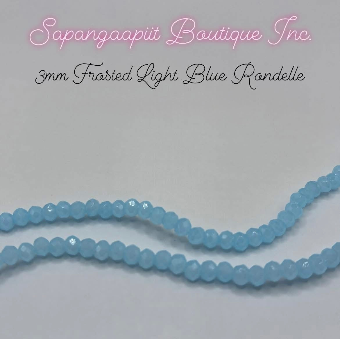 Rondelle (Frosted) 3mm