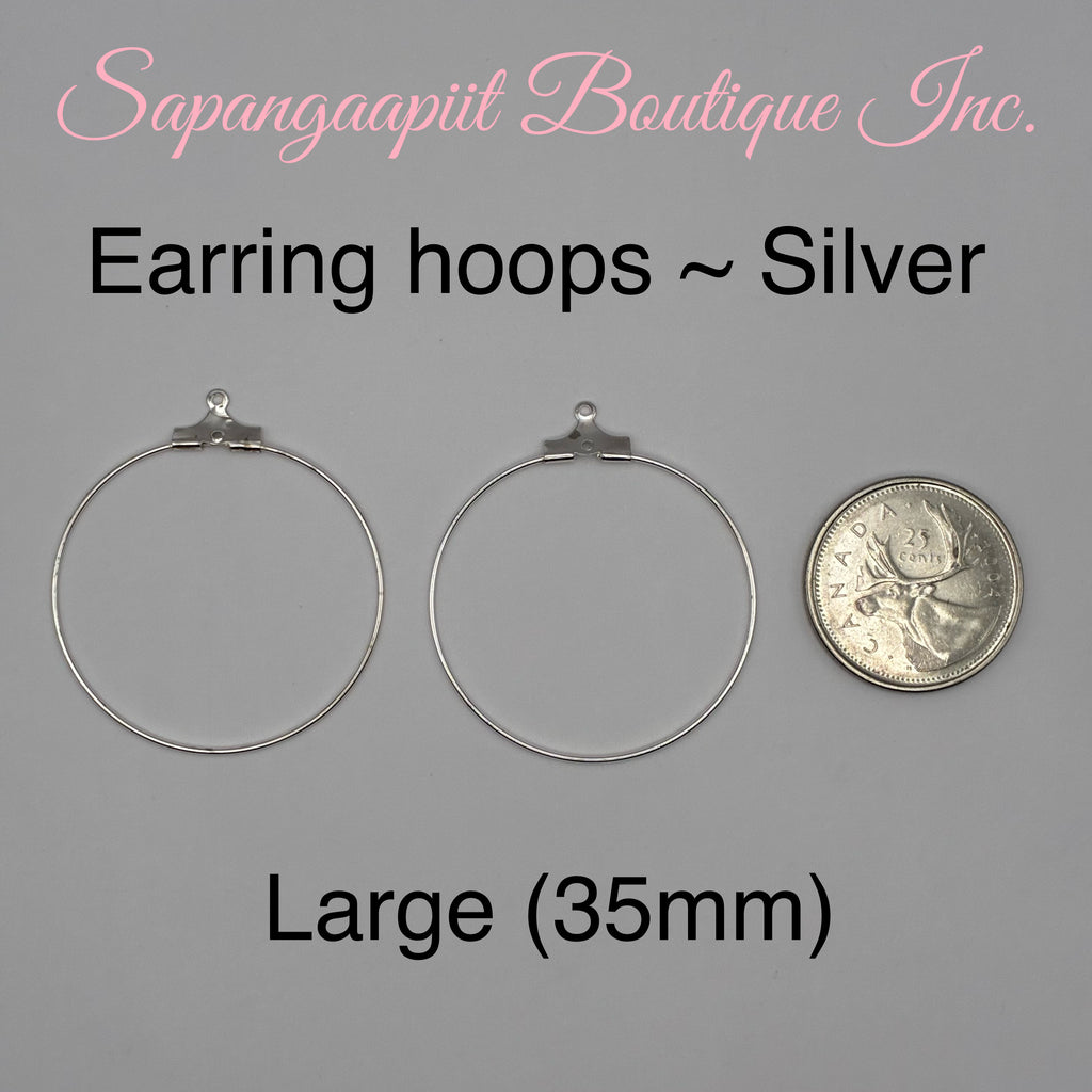 Earring wire hoops