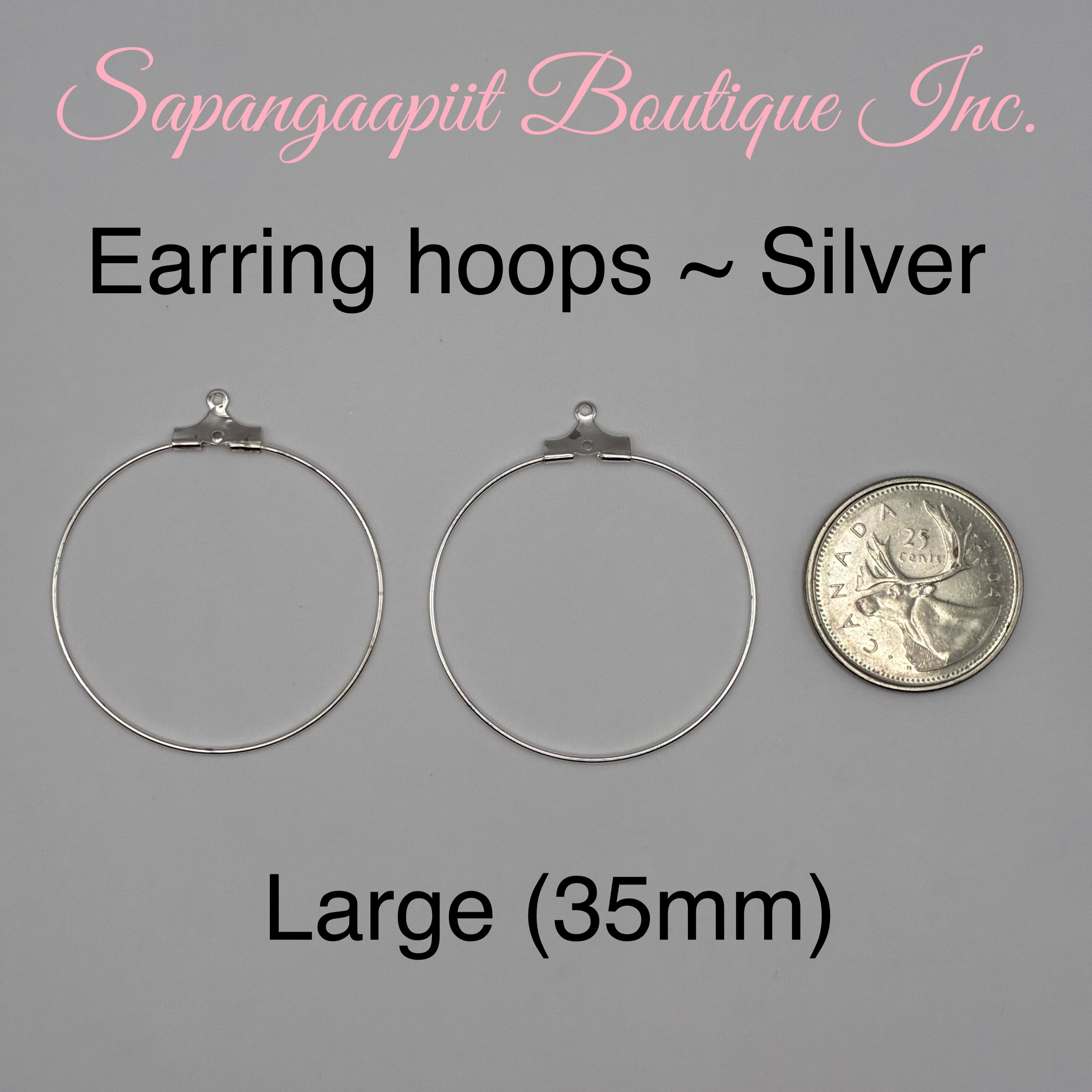 Earring wire hoops