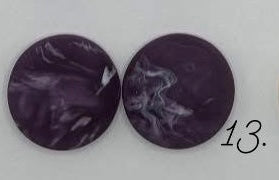 18mm Matte Marble Circle