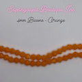 4mm Bicone - Orange