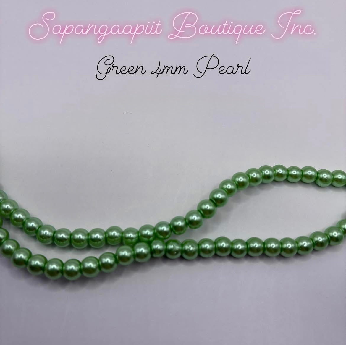 4mm Pearl - Green