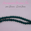4mm Bicone - Dark Green