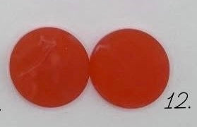 18mm Matte Marble Circle