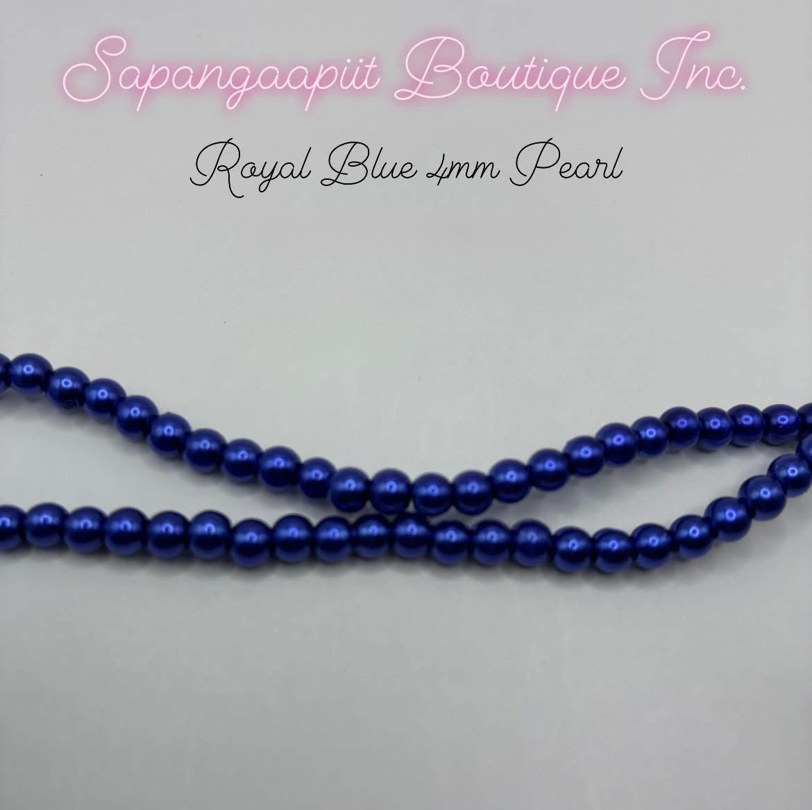 4mm Pearl - Royal Blue