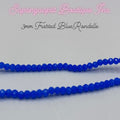 3mm Rondelle - Frosted Blue