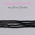 1mm Rondelle - Black