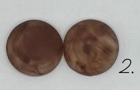 18mm Matte Marble Circle