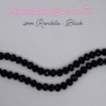 4mm Rondelle - Black