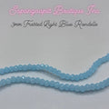 3mm Rondelle - Frosted Light Blue
