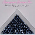 4mm Bicone - Metallic Navy Blue