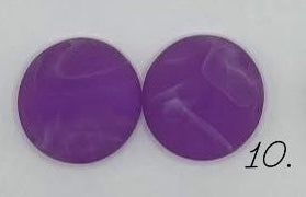 18mm Matte Marble Circle
