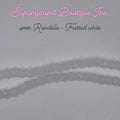 4mm Rondelle - Frosted white