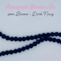 4mm Bicone - Dark Navy