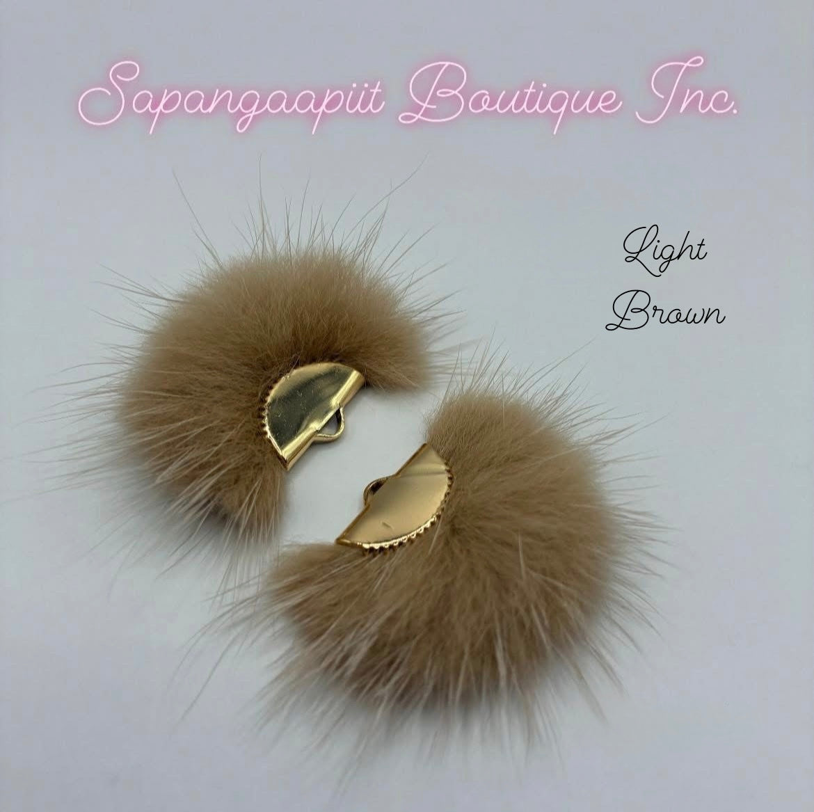 Mink Fur - Gold Tassel