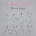 Earring wire shapes